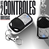 Kit 2 Controle Universal Remoto Para Portão Eletrônico