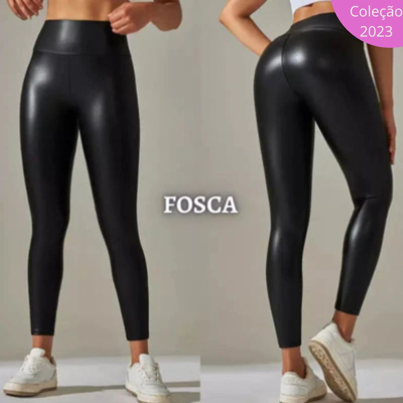 Legging de couro aveludada - HotPlume 2024