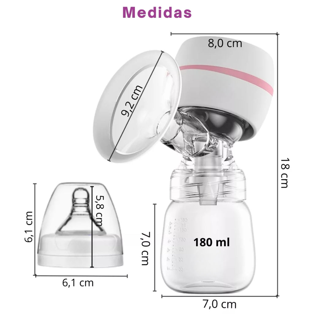 Bomba Tira Leite Portátil Recarregável Automática Extratora Elétrica para Amamentação Materno LactoBelle™