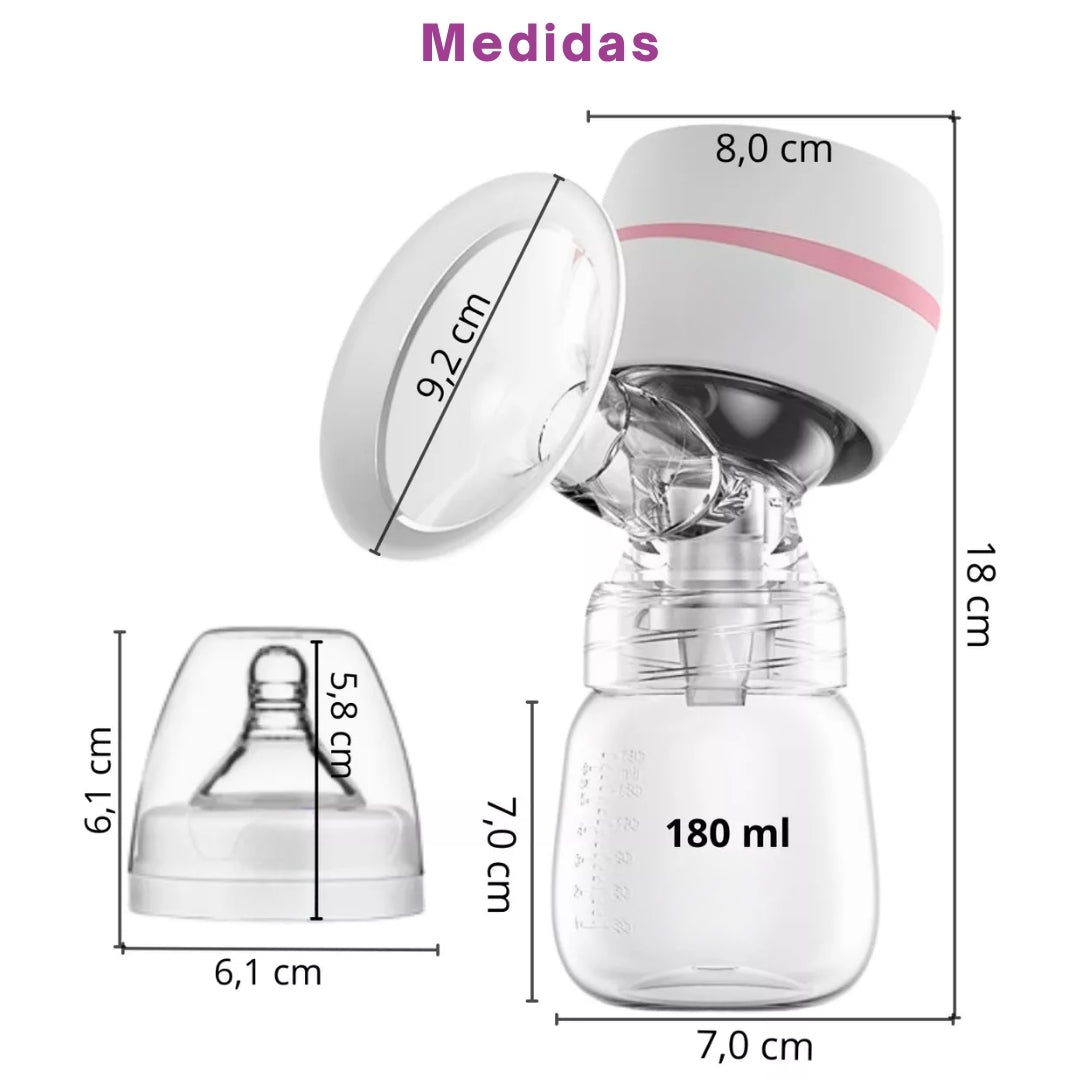 Bomba Tira Leite Portátil Recarregável Automática Extratora Elétrica para Amamentação Materno LactoBelle™