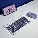 Kit Teclado e Mouse Bluetooth Sem Fio Portátil Leve Wireless Magnético Para Tablet Celular Tab S6 Lite iPad – SmartType™