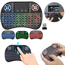 Teclado Controle Sem Fio Recarregável Mini Smart RGB Preto para TV, Box e PC - SmartKey™
