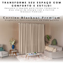 detalhe dos ilhoses cromados da cortina blackout luxo para quarto