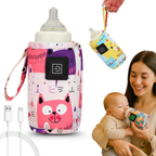 Aquecedor De Mamadeira Portátil Universal Leite Térmico Usb Viagem Passeio - Milky™