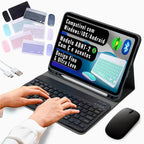 Kit Teclado e Mouse Bluetooth Sem Fio Portátil Leve Wireless Magnético Para Tablet Celular Tab S6 Lite iPad – SmartType™