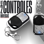 Kit 2 Controle Universal Remoto Para Portão Eletrônico