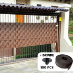 Kit Protetor de portão Lona de PVC + Kit para Fixação - Privacidade e Modernidade