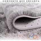 Tapete macio e antiderrapante para quarto LuxFelp