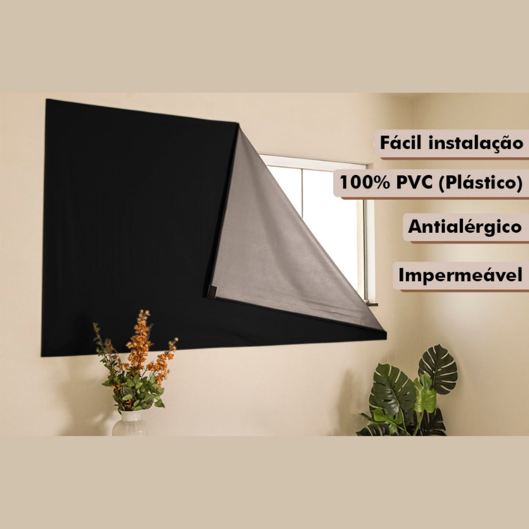 Cortina Painel Blackout com Velcro para Sala Quarto Cozinha Varias Cores