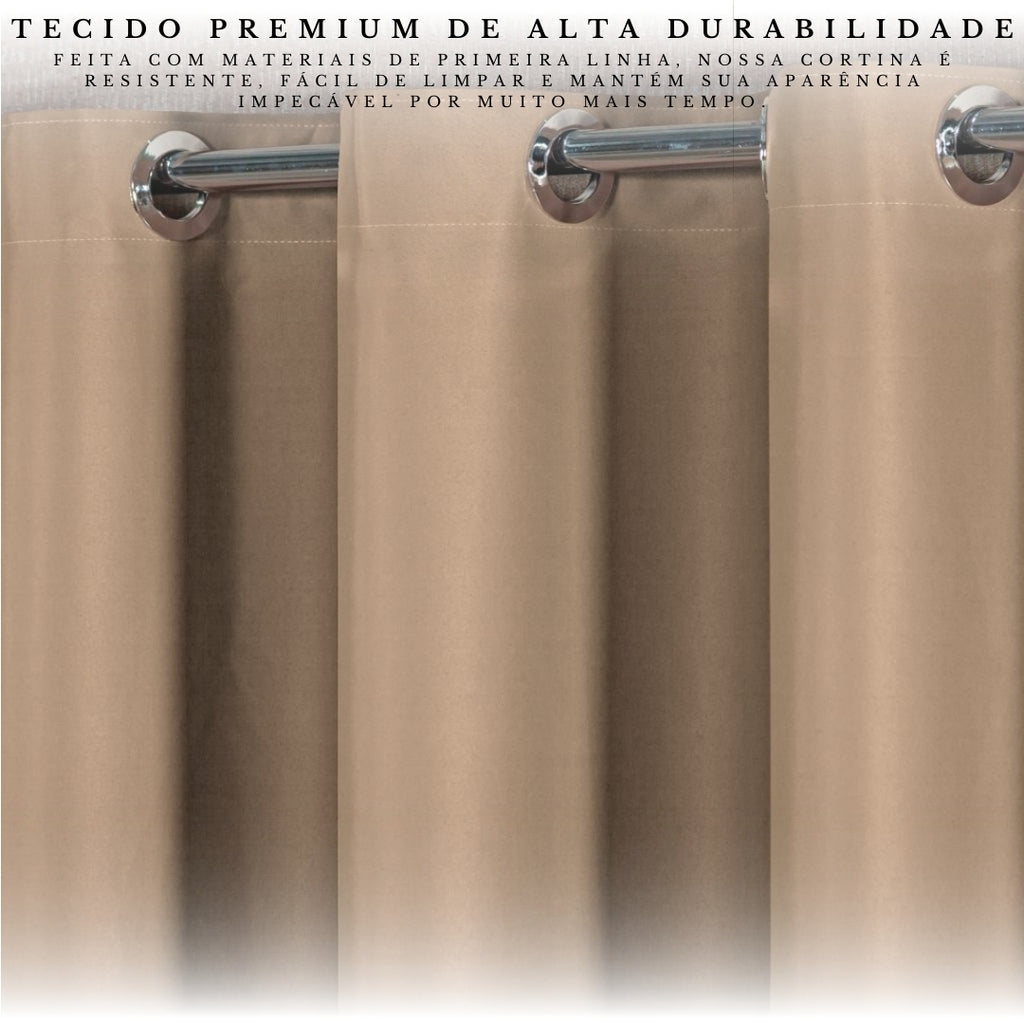 cortina blackout para quarto escuro com tecido premium