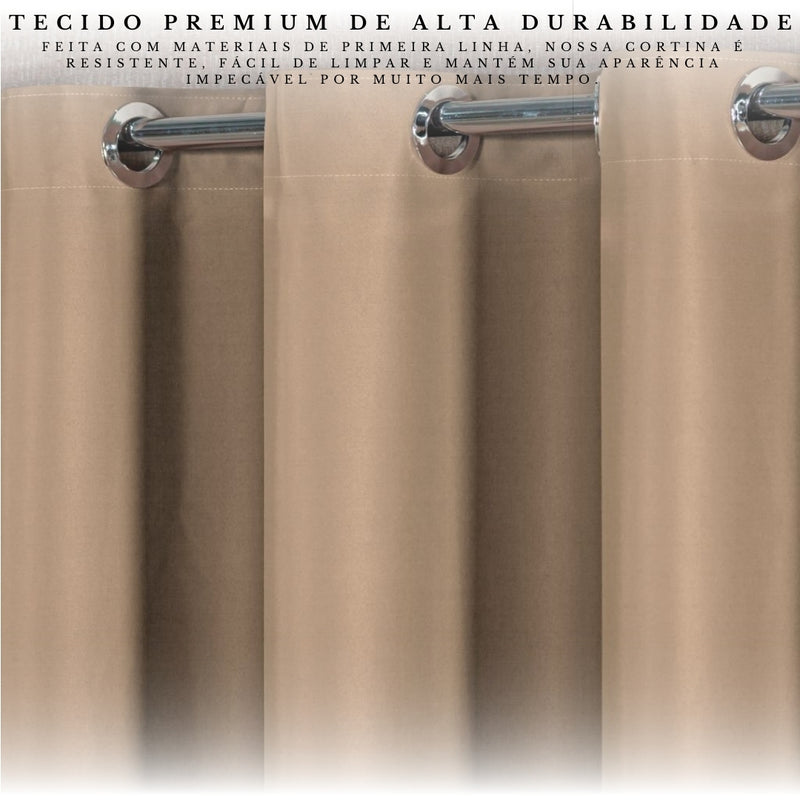 cortina blackout para quarto escuro com tecido premium