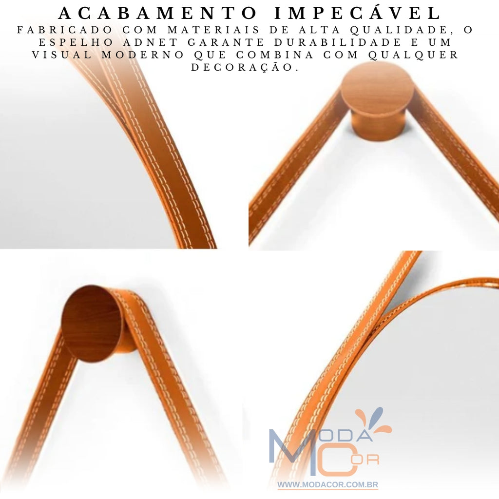 Espelho LuxAdnet em banheiro com decoração minimalista