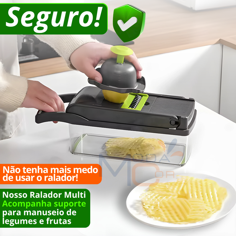 Cortador Laminador Descascador Fatiador de Legumes Profissional 16 em 1