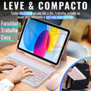 Kit Teclado e Mouse Bluetooth Sem Fio Portátil Leve Wireless Magnético Para Tablet Celular Tab S6 Lite iPad – SmartType™