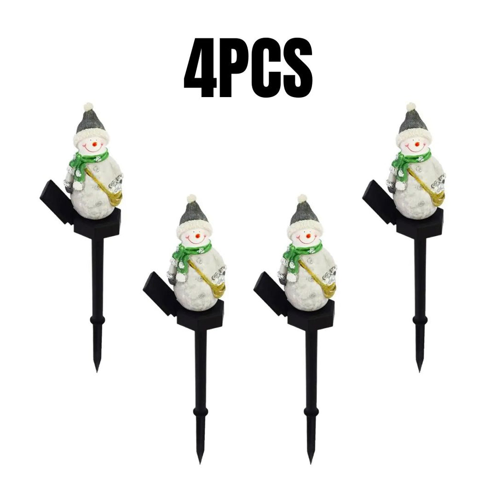 Decoração de Natal - 4PCS Lâmpada LED Solar P/ Jardim
