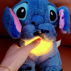 Pelúcia Stitch Disney Azul com Luz Som Respira Relaxante Ansiedade Sono Tiktok Autismo – StitchZen™