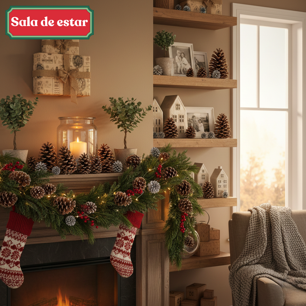 Pinhas Naturais Decorativas Natal - Kit 20 unidades