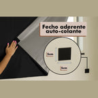 Cortina Painel Blackout com Velcro para Sala Quarto Cozinha Varias Cores