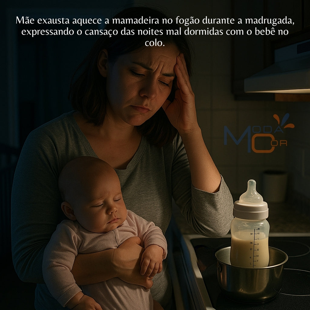 Aquecedor de Mamadeira Portátil USB Ajustável Térmico Viagem Bebê Passeio Leite Quente - ThermoBaby™