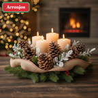 Pinhas Naturais Decorativas Natal - Kit 20 unidades