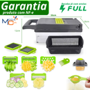 Cortador Laminador Descascador Fatiador de Legumes Profissional 16 em 1