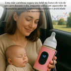 Aquecedor de Mamadeira Portátil USB Ajustável Térmico Viagem Bebê Passeio Leite Quente - ThermoBaby™