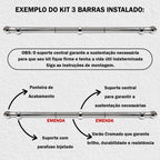 Varão de aço resistente 19mm com sistema de emenda EleganceSteel