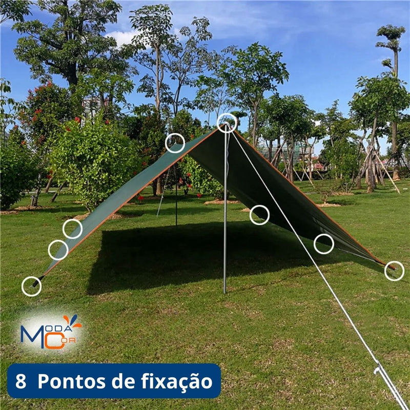 Tenda Portátil 100% Impermeável com Hastes de Fixação - Top Lander