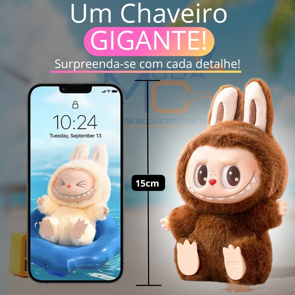 Boneco Chaveiro Labubu Pelúcia 15cm Colecionável Surpresa Kpop Monster Macaron™