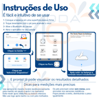 Balança de Bioimpedância Digital Inteligente com Bluetooth - Moda Cor