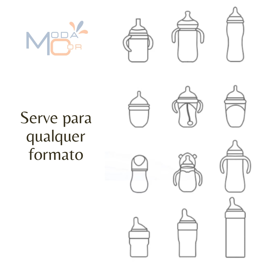 Aquecedor de Mamadeira Portátil USB Ajustável Térmico Viagem Bebê Passeio Leite Quente - ThermoBaby™