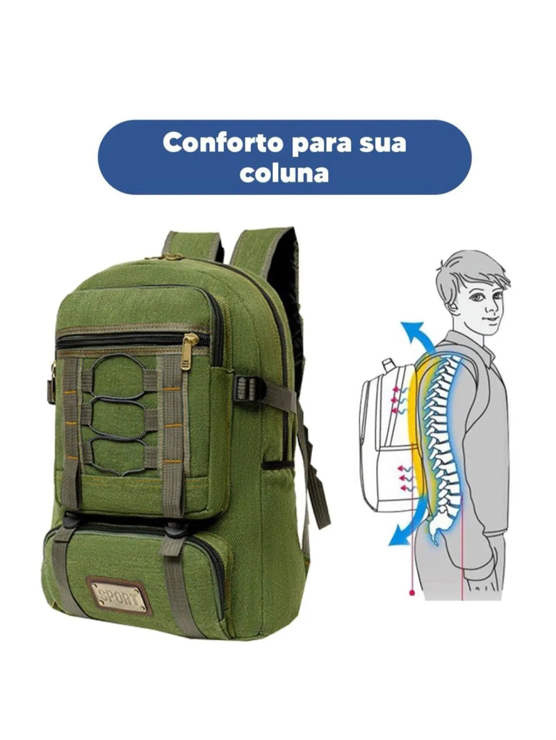 Mochila Resistente Reforçada Unissex - AdventurePro