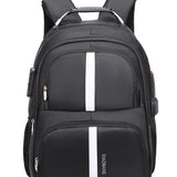 Mochila Escolar Faculdade Impermeável Reflexiva Reforçada Cabo De Aço - WildernessWanderer