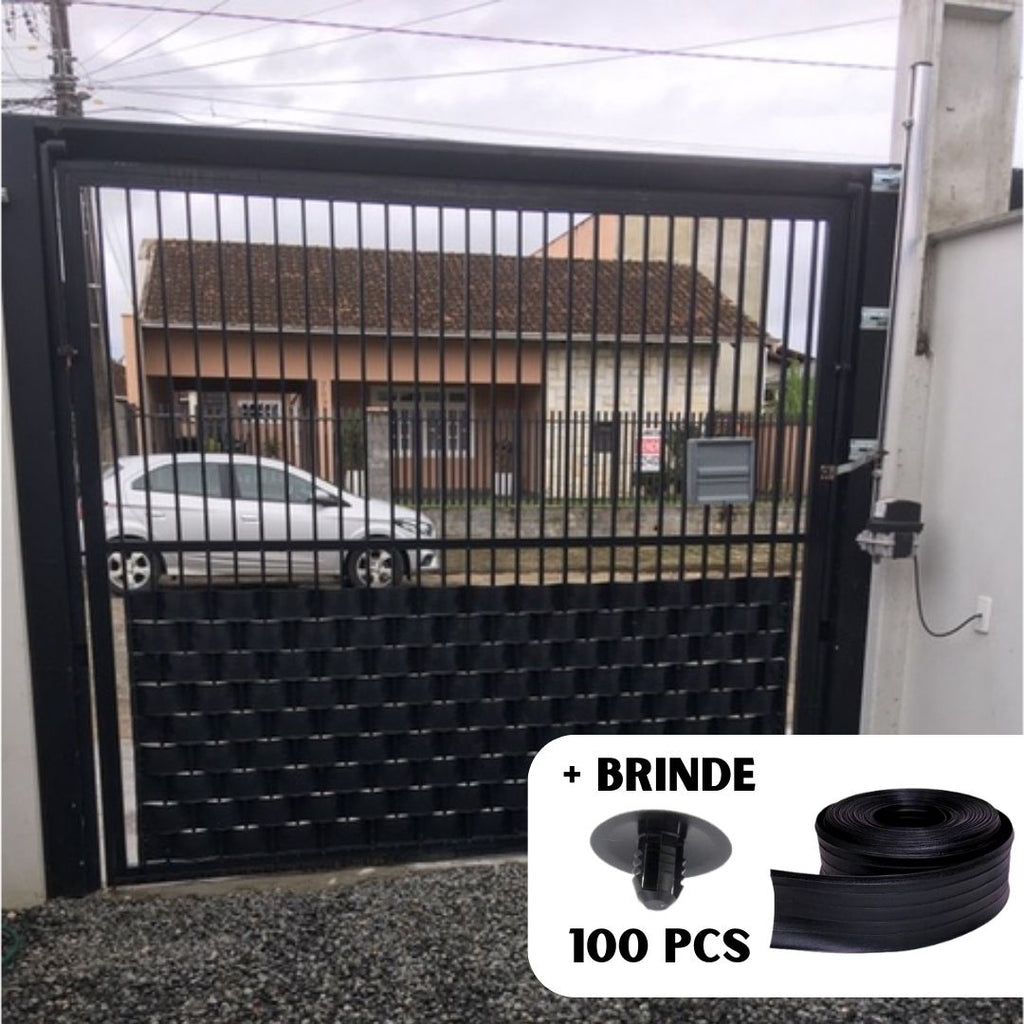 Kit Protetor de portão Lona de PVC + Kit para Fixação - Privacidade e Modernidade