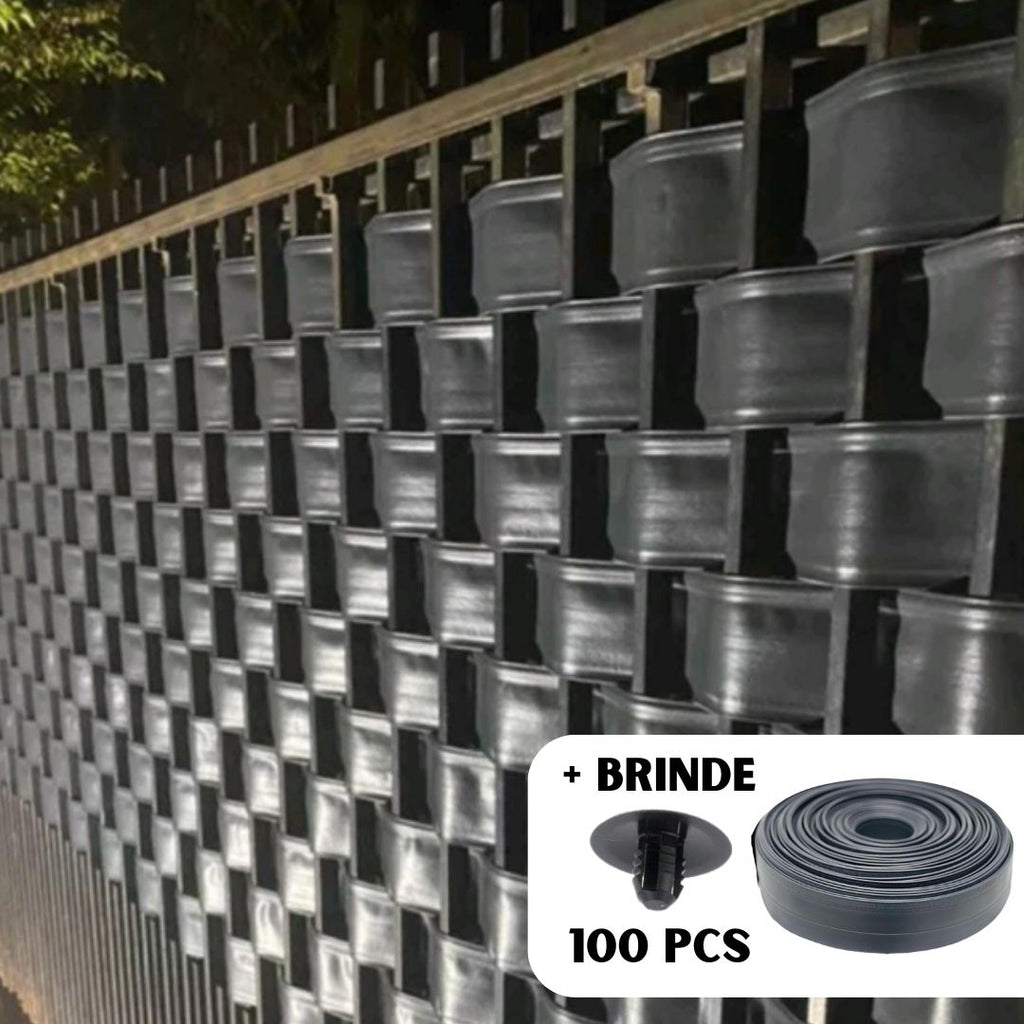 Kit Protetor de portão Lona de PVC + Kit para Fixação - Privacidade e Modernidade