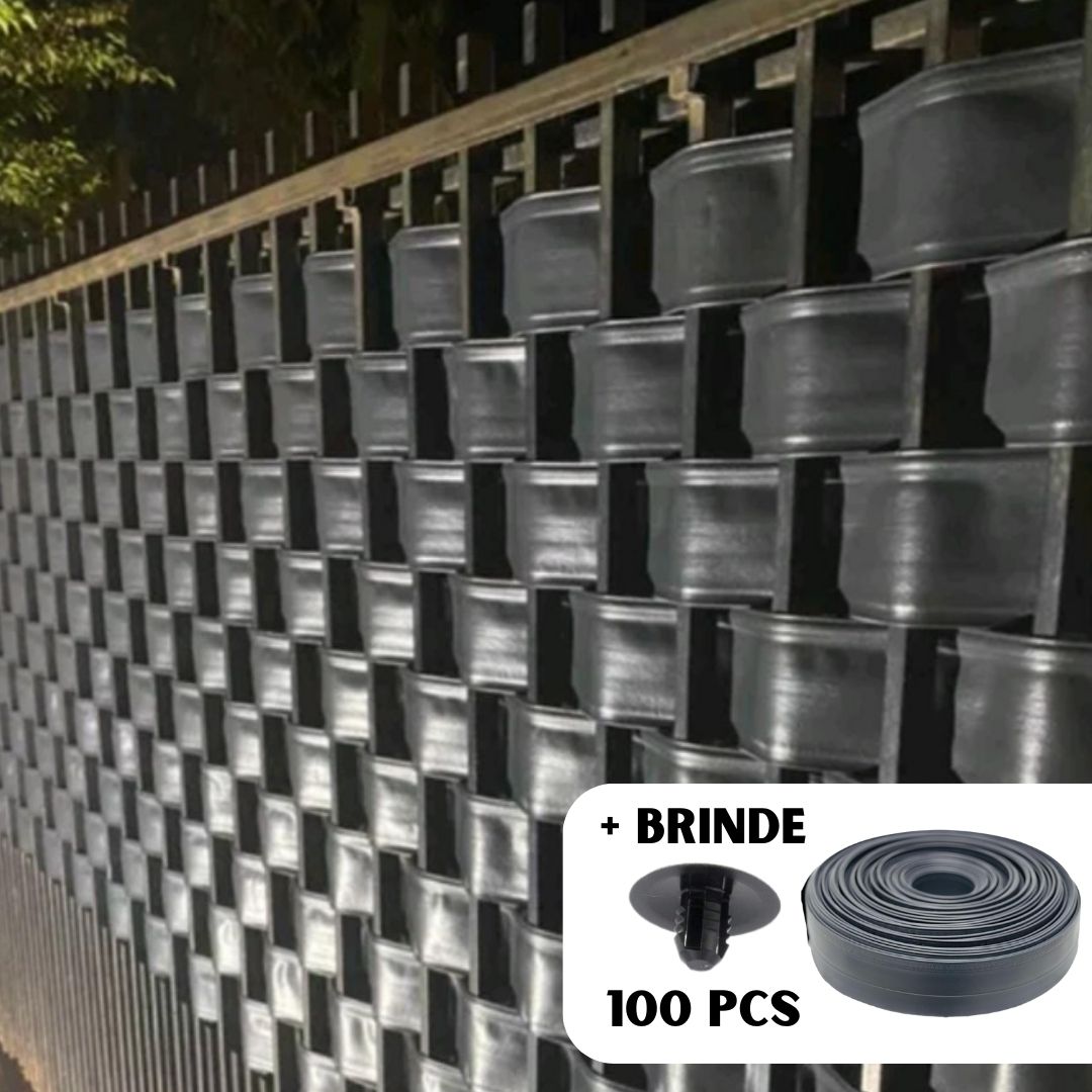 Kit Protetor de portão Lona de PVC + Kit para Fixação - Privacidade e Modernidade