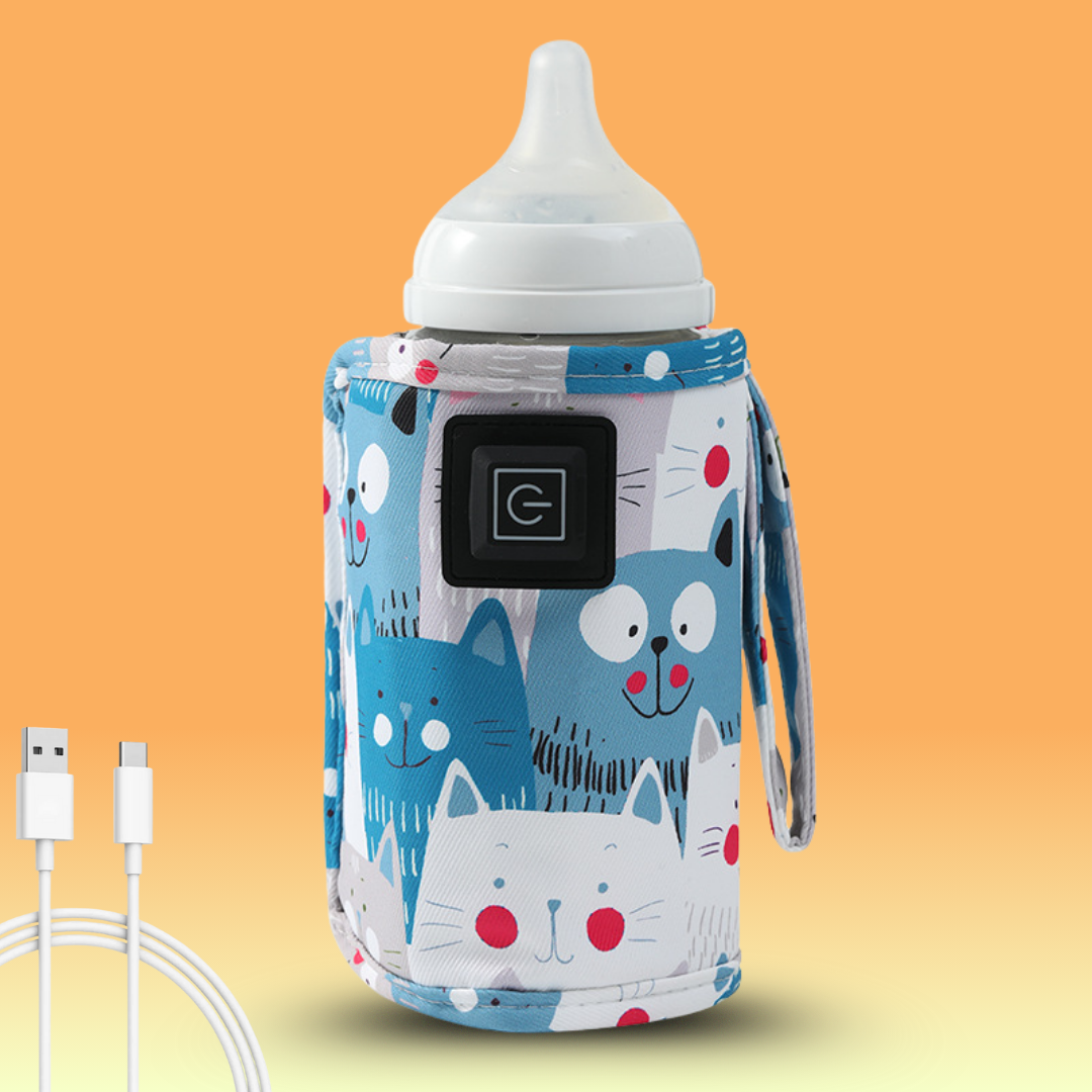 Aquecedor De Mamadeira Portátil Universal Leite Térmico Usb Viagem Passeio - Milky™