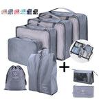 Kit 7 Pecas Bolsa Organizadoras Para Mala Roupas Bagagem Viagem