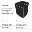 Capa Máquina de Lavar Impermeável Flanelada Zíper Electrolux Brastemp Consul Colormaq – LavProtec™