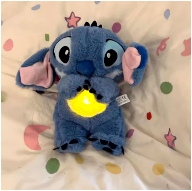 Stitch de Pelúcia que Respira Antiestresse Sem Ansiedade Para Dormir Bem - iSleep