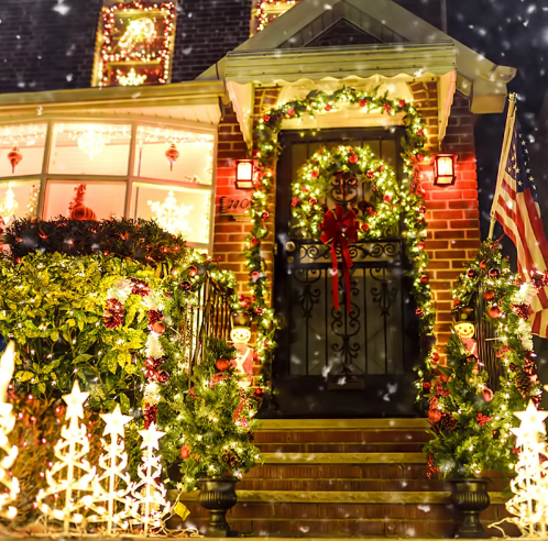 Decoração de Natal - Iluminação LED Solar à Prova D'Água LightingPlus