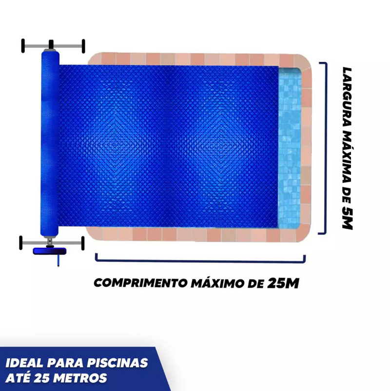 Enrolador de Capa de Piscina - Deluxe