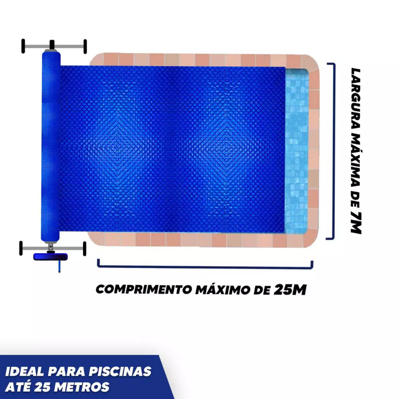 Enrolador de Capa de Piscina - Deluxe