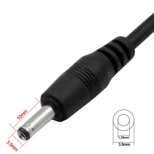 Cabo Usb Um Macho Para 3.5mm Conector 5 V Dc Carregador De Alimentação