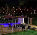 Varal De Luzes Festão 20 Mts Lâmpadas Inclusas