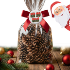 Pinhas Naturais Decorativas Natal - Kit 20 unidades