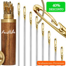 Kit Agulhas de costura Facillita - Com Estojo de Madeira