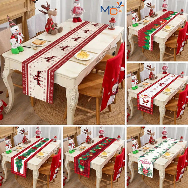 Decoração de Natal - Trilho de Mesa Natalino