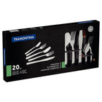 Faqueiro Inox 24 Peças Brilho Kit Mesa Posta Simples Utensílios Cozinha Búzios – LuxSet™