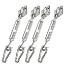 Kit de Fixação para Toldo - 4 Esticadores - Aço Inoxidável